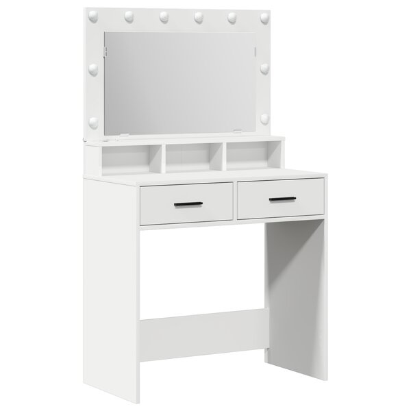 vidaXL Coiffeuse avec tiroir Blanc 79 x 41 x 135 cm Bois d'ingénierie