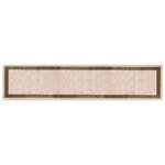 vidaXL Coureur de Tapis MARSA Noir 100 x 450 cm Polyester et PVC