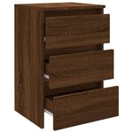 vidaXL Table de chevet Chêne marron 40x35x62 5 cm Bois d'ingénierie