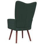 vidaXL Chaise de relaxation Vert foncé Velours