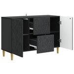 vidaXL Buffet Noir 89 x 34 5 x 60 cm Bois d'ingénierie