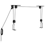 vidaXL Palans à vélo avec support de plafond 2 Pièces 20 kg