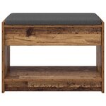 vidaXL Banc d'entrée Bois ancien 63 x 38 x 45 cm