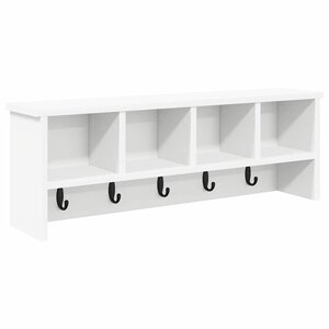 vidaXL Porte-manteau mural Blanc 75 x 16 x 26 cm Bois d'ingénierie