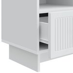 vidaXL Meuble TV Blanc 102 x 34 5 x 50 cm Bois d'ingénierie