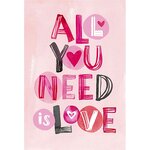 Carte De Voeux À Message "all You Need Is Love" - Draeger paris