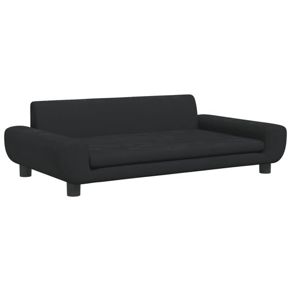 vidaXL Canapé pour enfants noir 100x54x33 cm velours