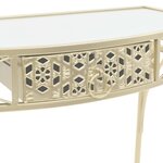 vidaXL Table d'appoint Style français Métal 82 x 39 x 76 cm Doré