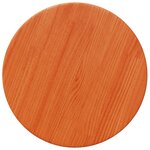 vidaXL Dessus de table rond cire marron Ø30x2 5 cm bois de pin massif