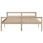 vidaXL Lit pour personne âgée avec tête de lit sans matelas 180x200 cm