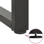 vidaXL Pieds de table à manger en T 2 pièces Anthracite 90x35x(72-73) cm Acier