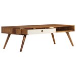 vidaXL Table basse 110x50x35 cm Bois massif