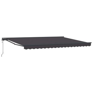 vidaXL Auvent rétractable électrique Anthracite 4 × 3 5 m