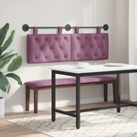 vidaXL Tête de lit suspendue Pourpre Velours
