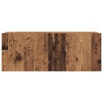 vidaXL Ensemble de meuble TV mural en bois vieilli - 4 pièces