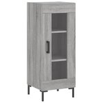vidaXL Buffet haut Sonoma gris 34 5x34x180 cm Bois d'ingénierie