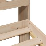 vidaXL Lit bibliothèque sans matelas 160x200 cm bois massif de pin