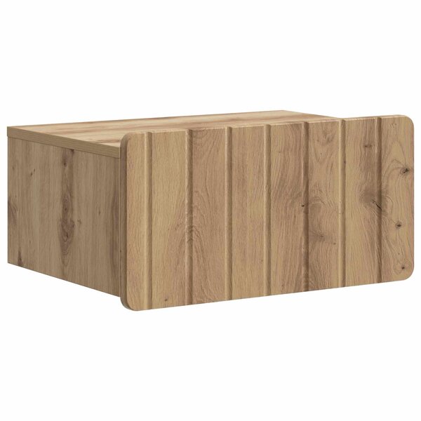 vidaXL Cabinet de chevet mural Chêne artisanal 49 x 34 5 x 24 cm