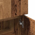 vidaXL Armoire de salle de bain vieux bois 30x30x95 cm bois ingénierie