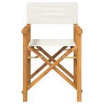 vidaXL Chaises de metteur en scène pliantes lot de 2 Bois teck massif