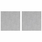 vidaXL Plaques à damier 2 Pièces Argent 40 x 40 cm Aluminium