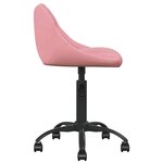 vidaXL Chaise à manger Rose Velours