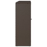 vidaXL Armoire de rangement avec porte Marron 100 x 36 x 102 cm Rotin