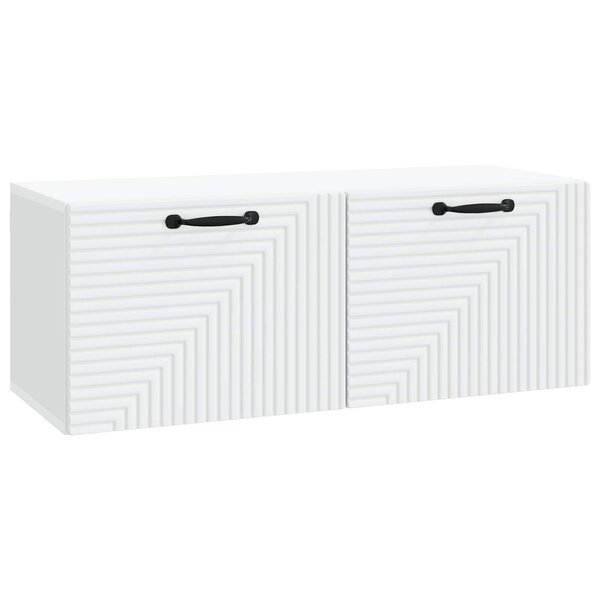 vidaXL Meuble TV mural Blanc 78 5 x 31 x 30 cm Bois d'ingénierie