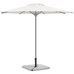 vidaXL Ensemble de bases de parasols de jardin 5 Pièces granit et acier
