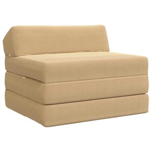 vidaXL Canapé-lit pliable Gris Vert Clair 200 x 70 x 10 cm