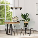 vidaXL Chaises à manger lot de 4 Gris clair Velours