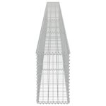 vidaXL Mur à gabion avec couvercles Acier galvanisé 600 x 30 x 50 cm