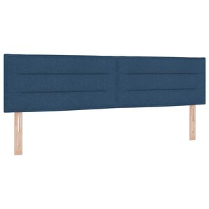 vidaXL Tête de lit avec tête de lit Bleu 180 cm Cuir synthétique