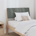 vidaXL Tête de lit capitonnée Gris foncé 80 cm Pin massif