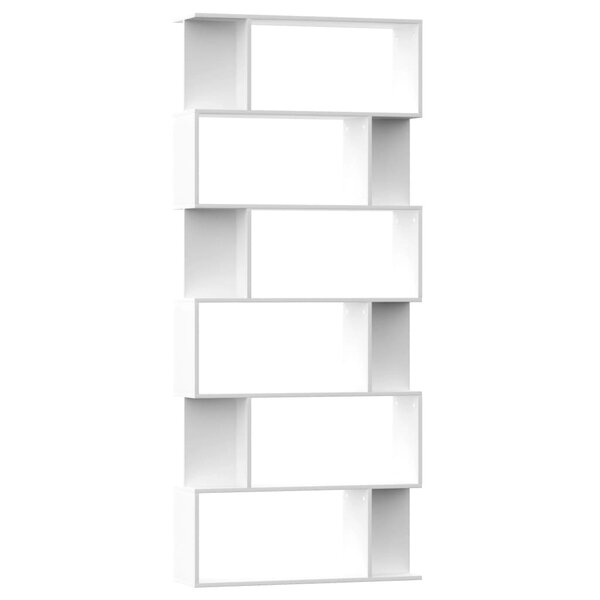 vidaXL Bibliothèque/Séparateur de pièce Blanc Bois d'ingénierie