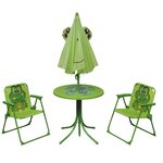 Jeu de bistro avec parasol pour enfants 3 pièces vert 02_0014492
