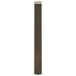 vidaXL Pieds de table à manger en forme de V  2 pièces  acier naturel  60 x (72-73 3) cm