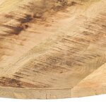 vidaXL Dessus de table Bois de manguier solide Rond 15-16 mm 50 cm