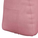 vidaXL Coussin de Dos Rose 60 x 24 x 50 cm Velours