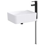 vidaXL Lavabo de salle de bains Noir Mat 40 5 x 30 5 x 13 cm métal