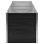 vidaXL Lit surélevé de jardin Anthracite 240x80x77 cm Acier galvanisé
