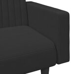 vidaXL Ensemble de canapés 2 Pièces noir velours