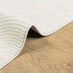 vidaXL Tapis IZA poils courts style scandinave crème 200x280 cm