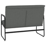 Banc banquette 100 x 64 x 80 cm tissu gris foncé 02_0010566