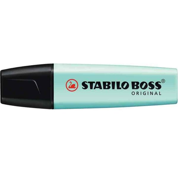Surligneur BOSS ORIGINAL Pastel Pointe Biseautée 2 - 5 mm Turquoise Pastel STABILO