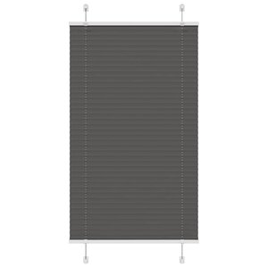 vidaXL Store plissé noir 70x100 cm largeur du tissu 69 4 cm polyester