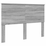 vidaXL Lit de Rangement Gris Sonoma 150 x 200 cm Bois d'ingénierie