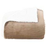 vidaXL Jeté Camel 130 x 150 cm Toison