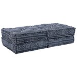 vidaXL Coussin 2 Pièces Bleu 70 x 70 x 36 cm Polyester