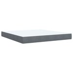 vidaXL Sommier à lattes de lit et matelas Gris foncé 180x200cm Velours